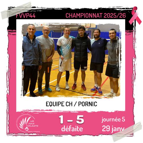 Rencontre J5 de la CH : Vigneux contre Pornic (défaite)